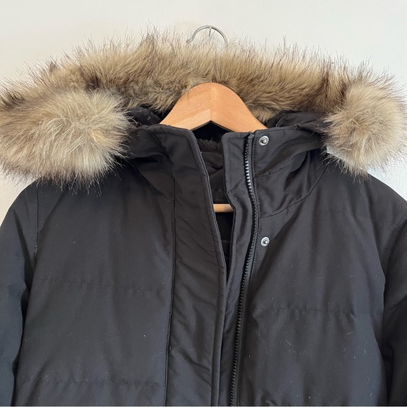 Uniqlo warmest extra long black parka coat like new - Picture 2 of 14